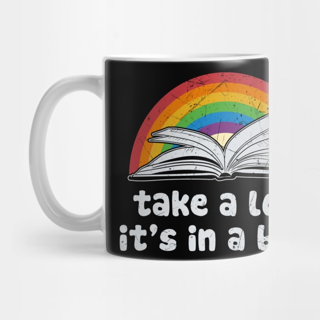 take a look it's in a book reading vintage retro rainbow by Chauchau257